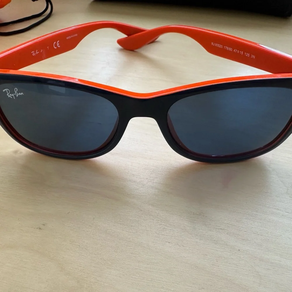 Ray-Ban Navy and Tangerine Sunglasses